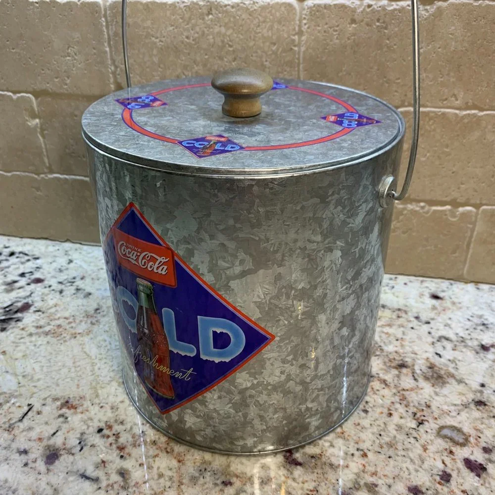 Coca-Cola COKE Ice Bucket Galvanized